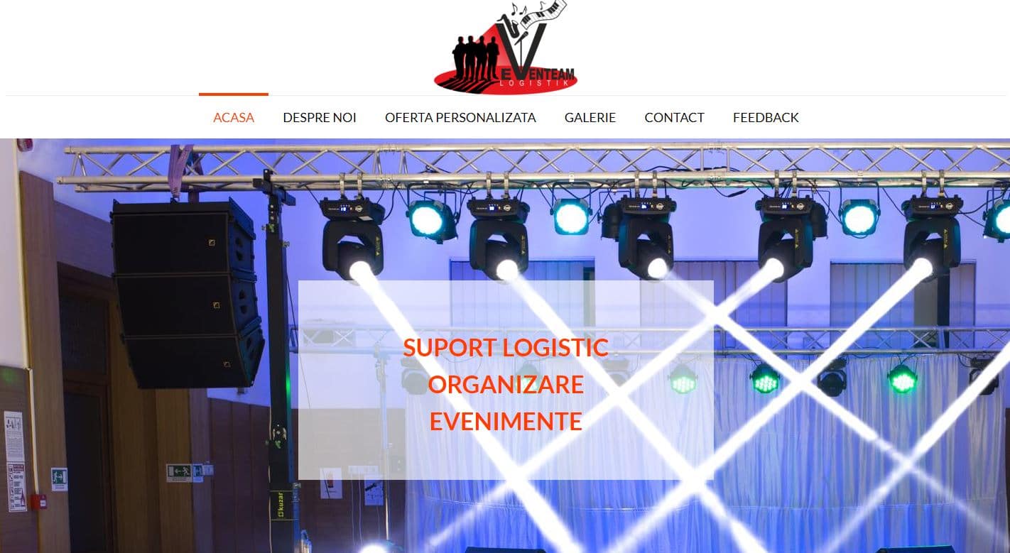 Creare site de evenimente 4