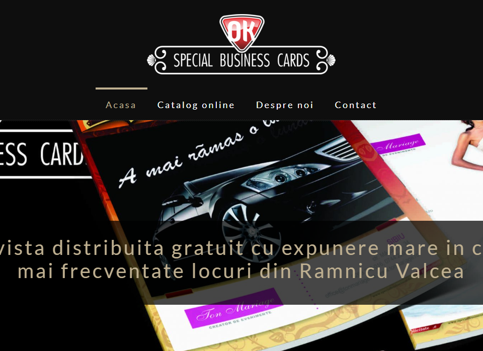 Special Business Card Valcea