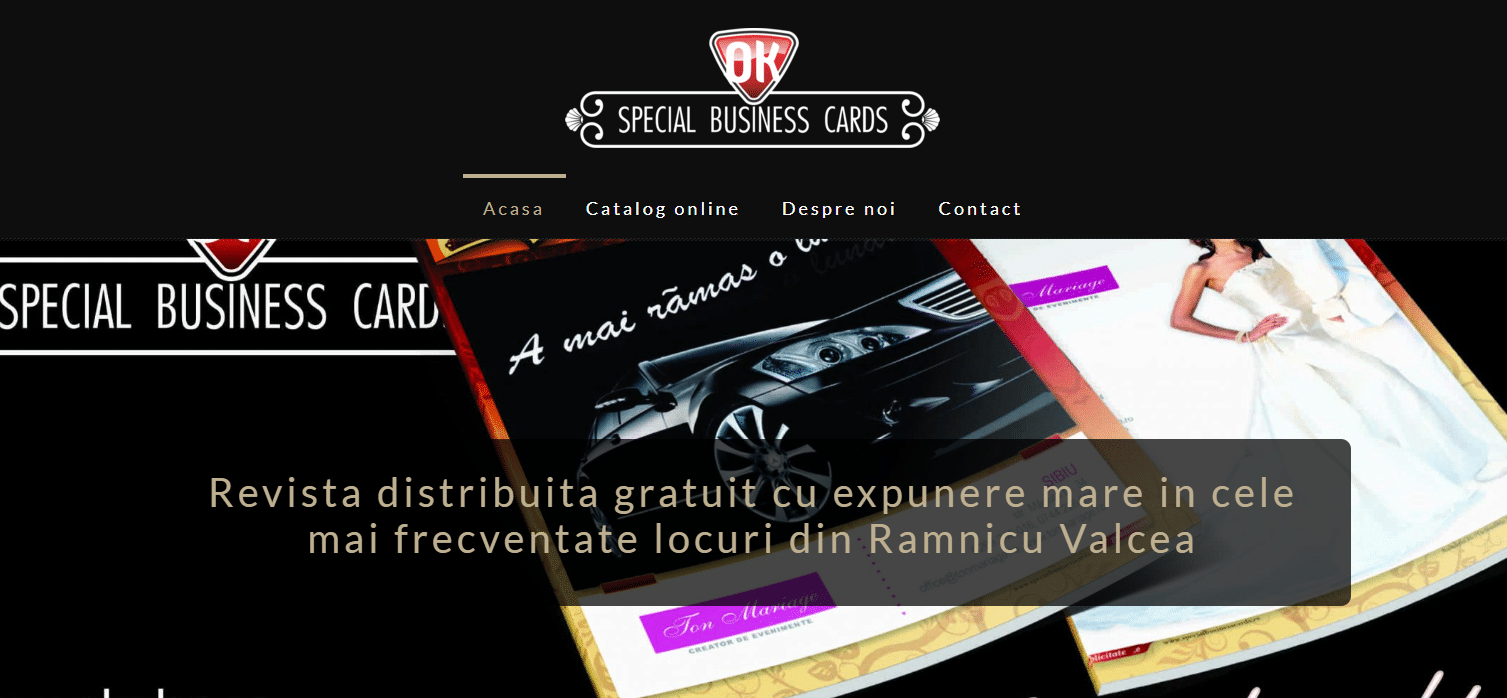 Special Business Card Valcea