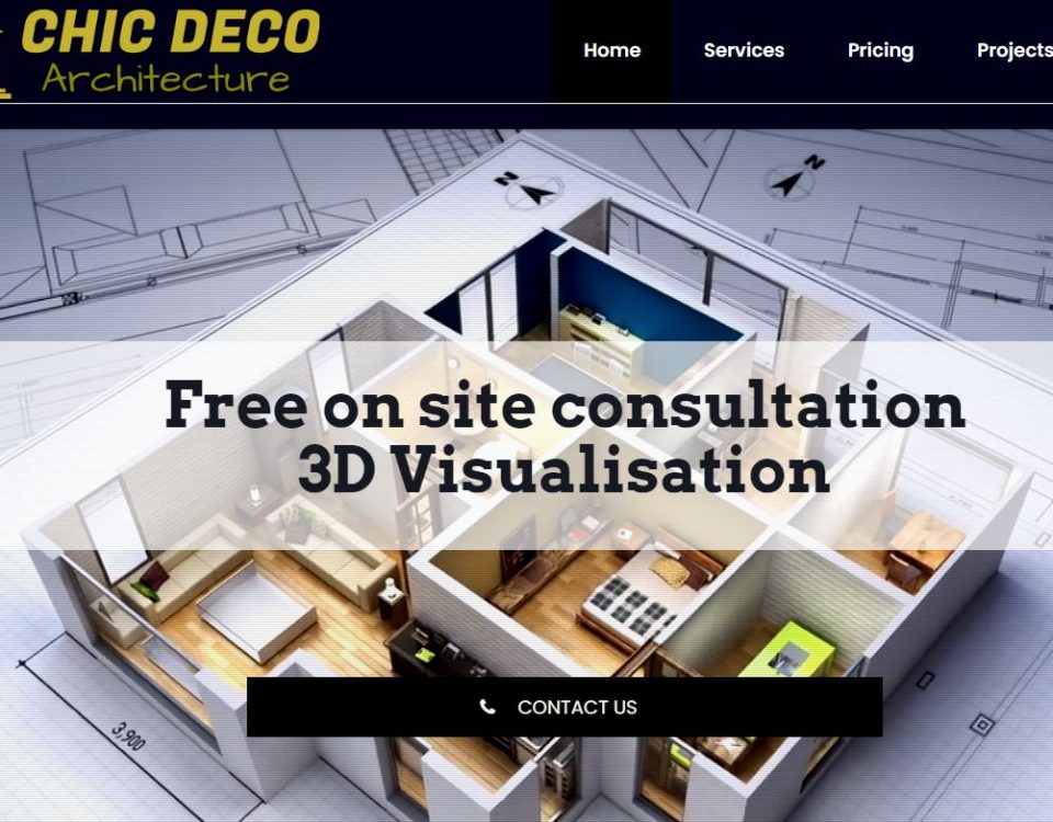 Creare website pentru amenajari interioare 1