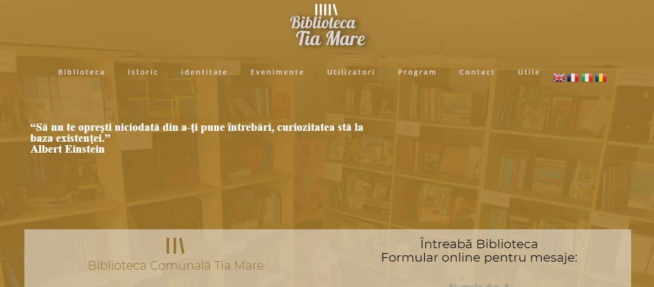 Creare website Biblioteca online 12