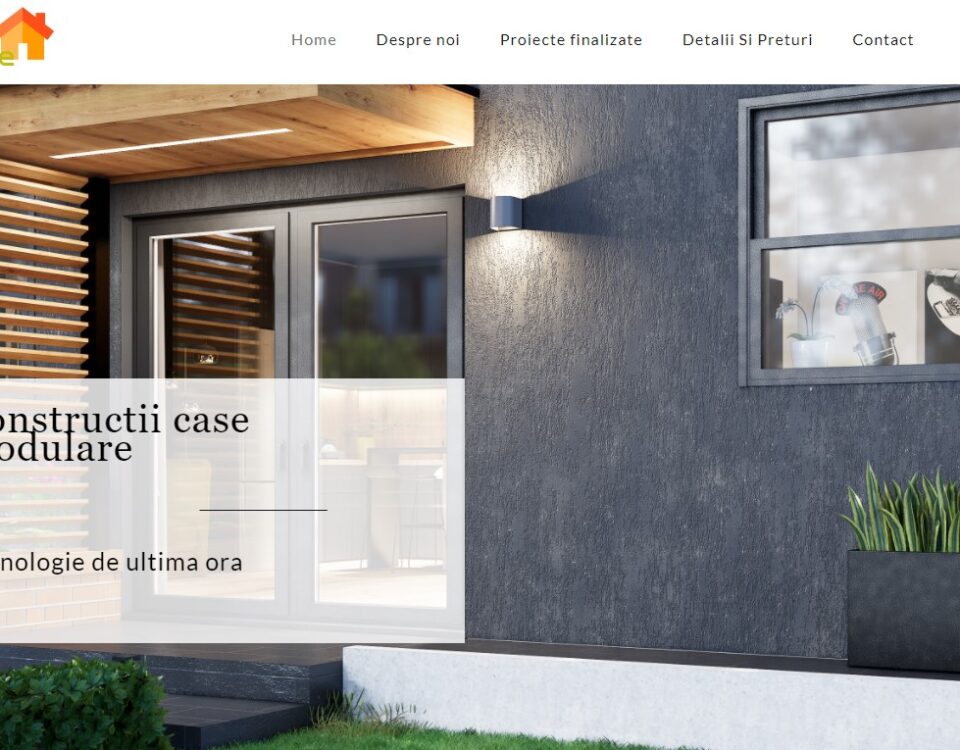 Creare website pentru case modulare 2