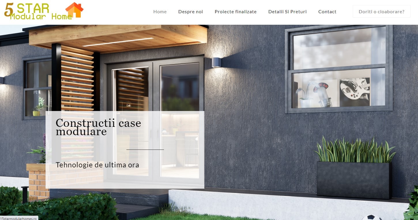 Creare website pentru case modulare 7