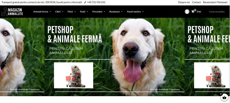 Creare magazin online produse pentru animale de companie 12