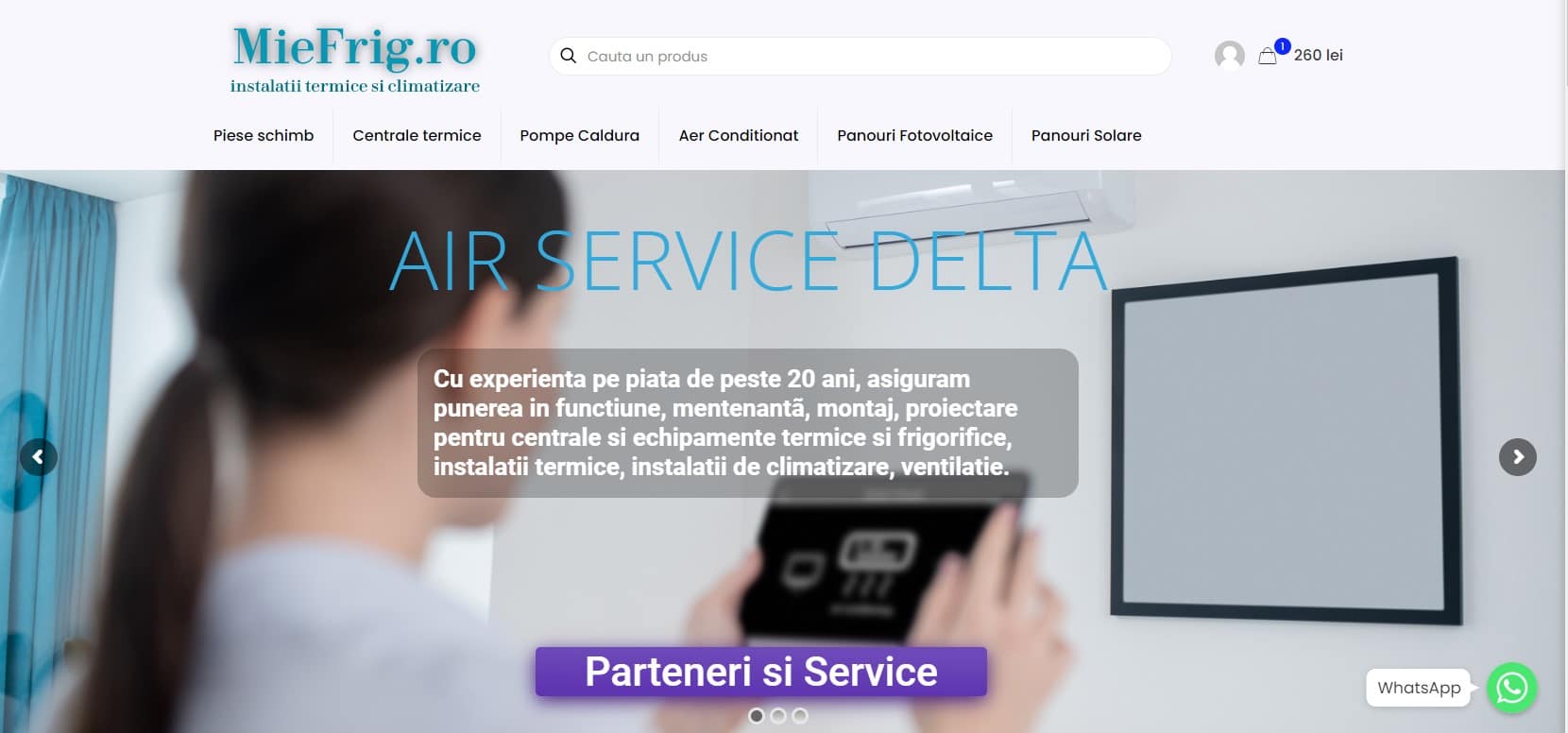 Creare site web pentru magazin online de instalatii termice si climatizare 18