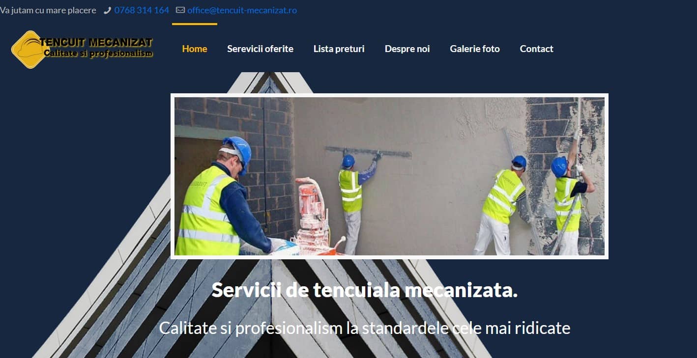 Creare website pentru tencuit mecanizat 12