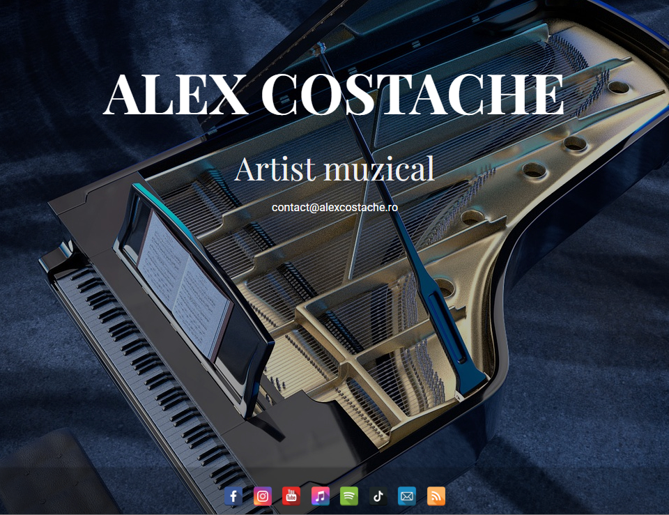 Creare site web artist muzical 5