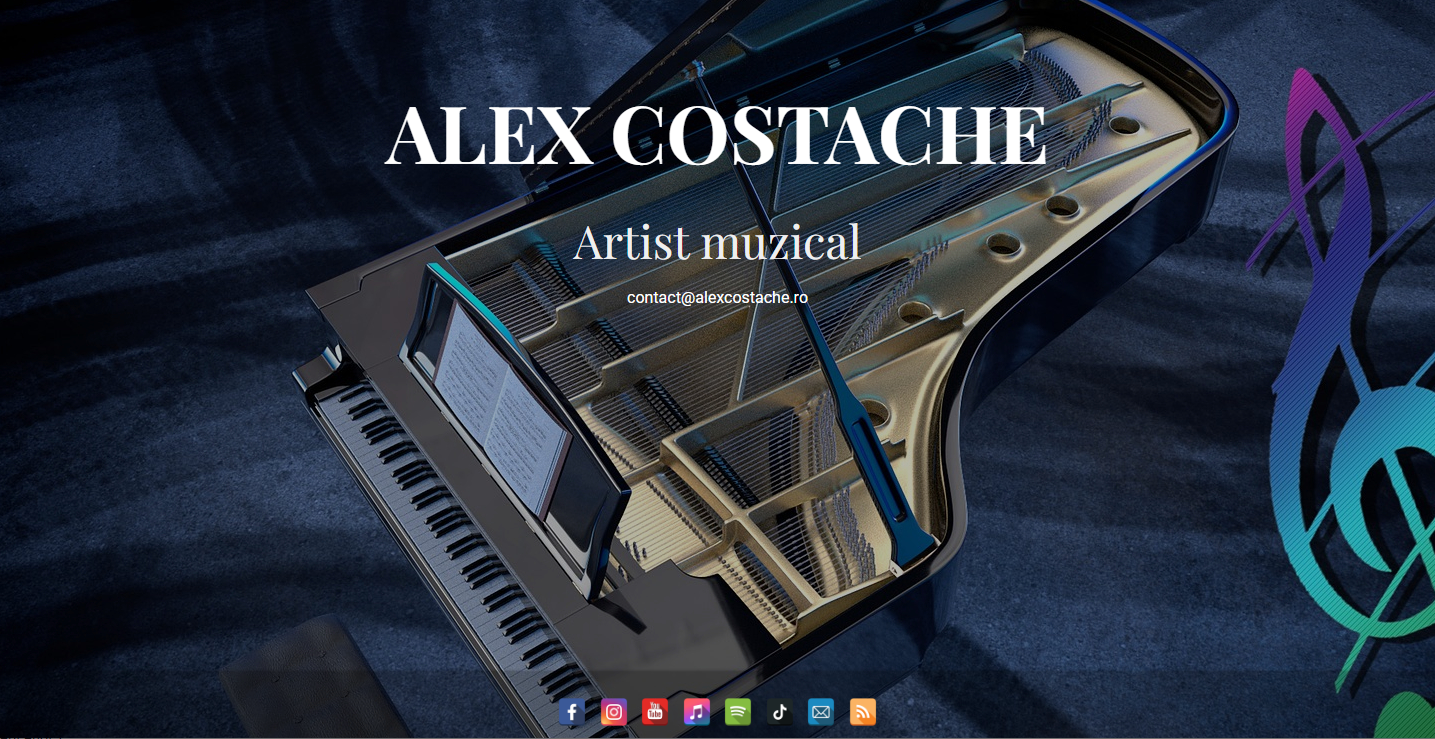 Creare site web artist muzical 4