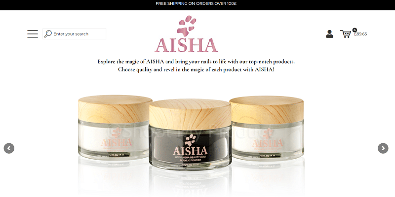 Creare magazin online produse Makeup, AISHA BEAUTY 1