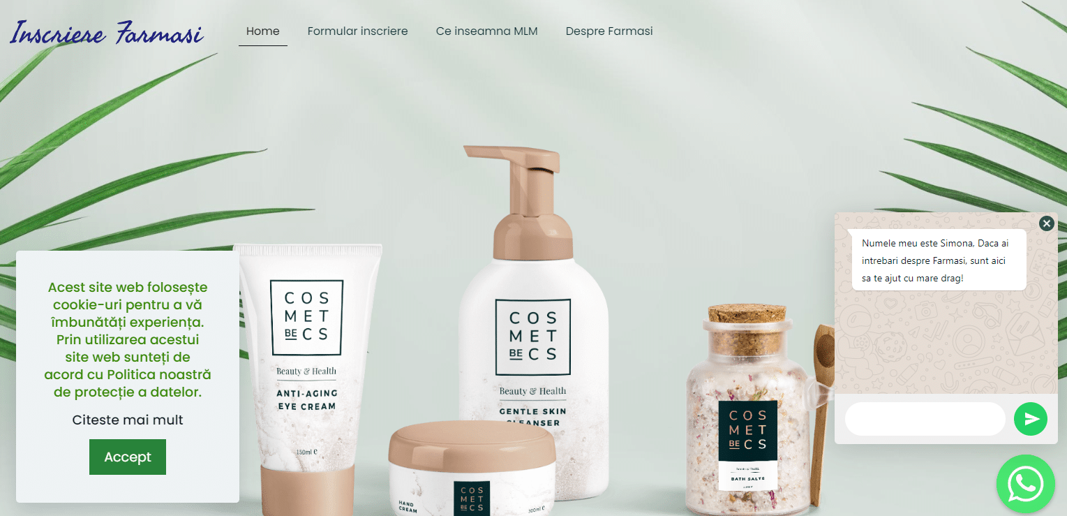 Creare website de prezentare firma de afiliere MLM 9