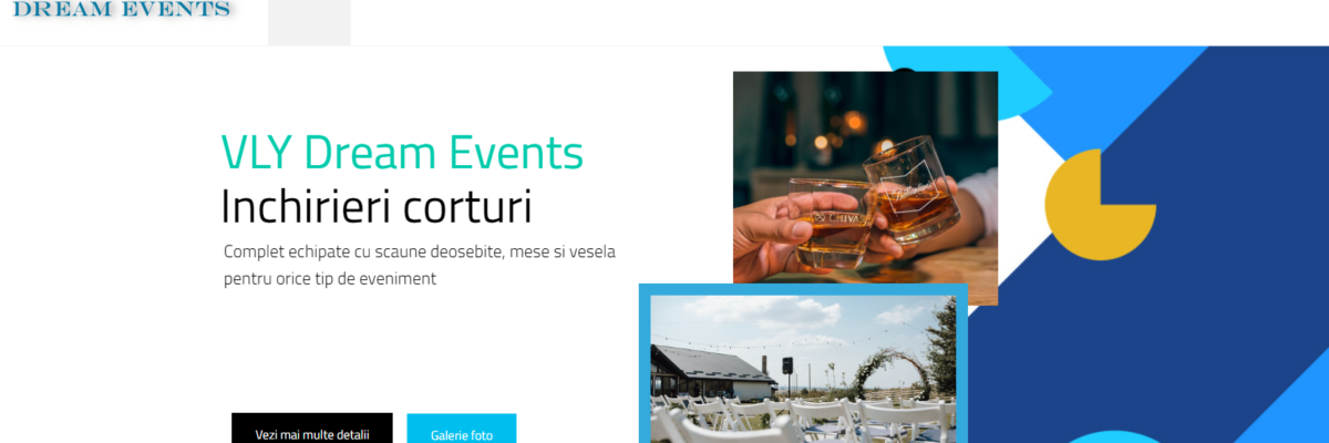 Creare website pentru servicii de inchirieri corturi 1